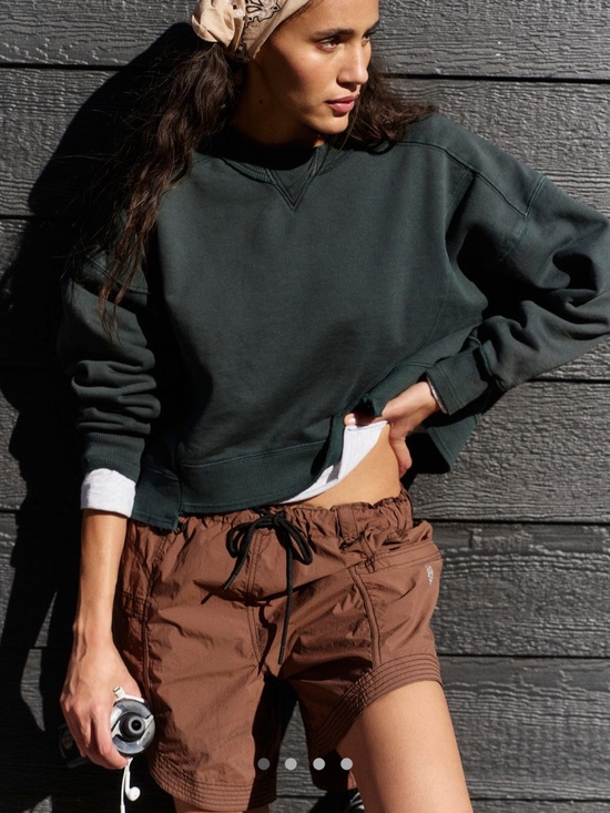 FP Movement by Free People Tops - FP Movement Intercept Pullover - Color Emerald Garden
